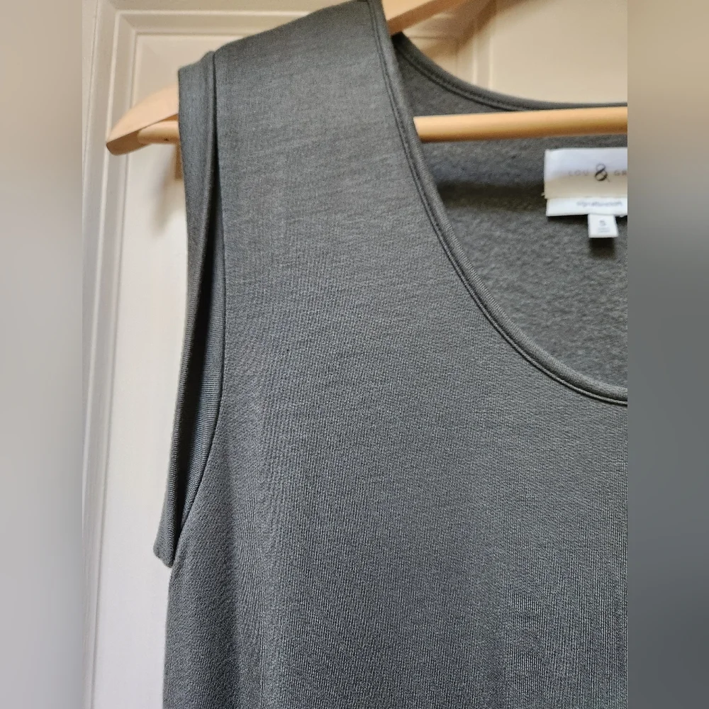 LOFT Lou & Grey Sleeveless Dress, Sage Green, Size Small - Picture 5 of 7
